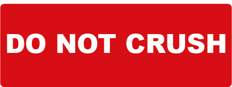 Do Not Crush Rectangle Shipping Labels